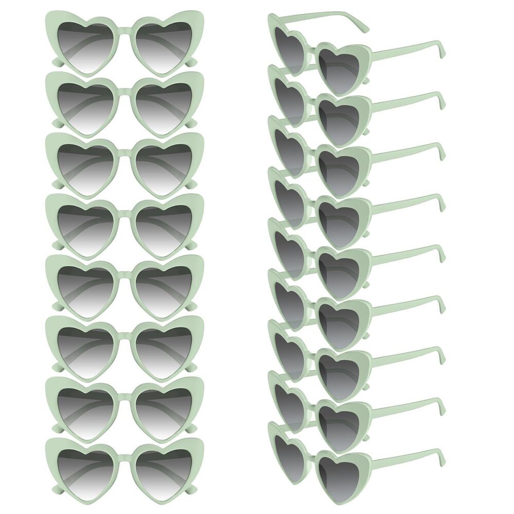 2310 8/16 Pcs Heart Shaped Sunglasses Bulk Vintage Heart Glasses